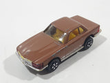Vintage PlayArt Mercedes Benz 350 SL Brown Die Cast Toy Car Vehicle
