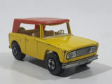 Vintage 1972 Lesney Matchbox Series Superfast No. 18 Field Car Yellow Die Cast Toy Car Vehicle