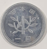 1957 Japan 1 Yen Aluminum Metal Coin Showa Year 32