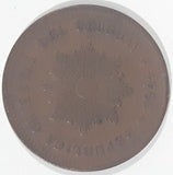 1944 Uruguay 5 Centesimos Copper Metal Coin