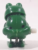 Hans Green Frog Wind Up 2" Tall Plastic Toy Broken Head Hinge