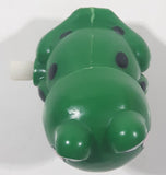 Hans Green Frog Wind Up 2" Tall Plastic Toy Broken Head Hinge