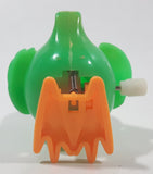 Hans Green Bird Wind Up 2" Tall Plastic Toy Figure