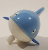 Hans Blue and Grey Shark Wind Up 2" Long Plastic Toy Figure