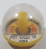 Vintage Herglo Ball Toss Game "Put Balls In Hold" Miniature 1 1/4" Tall Plastic Toy