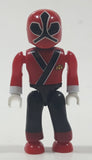 Mega Bloks Power Rangers Red 2" Tall Plastic Toy Action Figure