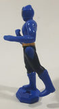 2011 McDonald's Power Rangers Kevin Blue Ranger 3 3/4" Tall Plastic Toy Figure