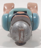 Vintage 1977 Fisher Price Husky Helpers Construction Worker 3 1/2" Tall Toy Action Figure