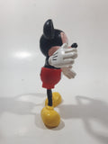 Applause Disney Mickey Mouse 5 1/4" Tall Bendable Rubber Toy Figure