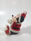 Walt Disney Company Mickey Mouse Santa Claus Sitting 3" Tall Toy Figure