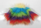 Mattel Barbie Rainbow Colored Fur Coat Toy Doll Clothes