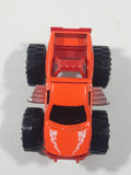 Greenbrier 4x4 Express Wheels Monster Truck Orange and Red Plastic Die Cast Toy Car Vehicle