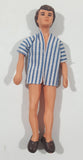 Vintage Lundby or Huckel Dollhouse Man Bendable Rubber Miniature 4" Tall Toy Doll Figure