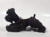 Vintage 1950s Steiff Mohair Snobby Poodle Black 5 1/2" Long Jointed Toy Animal