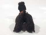 Vintage 1950s Steiff Mohair Snobby Poodle Black 5 1/2" Long Jointed Toy Animal