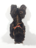 Vintage 1950s Steiff Mohair Snobby Poodle Black 5 1/2" Long Jointed Toy Animal