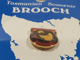 Tasmania and its Territory Enamel Metal Lapel Pin Brooch on Card