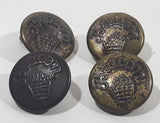 Vintage Beacon Workwear 5/8" Brass Metal Clothing Button Set of 4