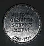 Vintage 1971 Cleveland Petrol (Esso) To The British Army Military General Service Medal 1793-1814 Aluminum Metal Token Coin