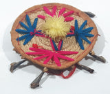 Vintage Woven Mexican Sombrero Hat 5 1/4" Wide Toy Doll Clothes