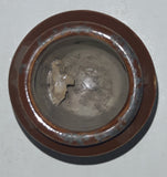 Antique 1800s Brown Glaze 3 1/8" Tall Heavy Stoneware Jar Bottle