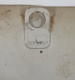 Vintage Hamburg Germany City Crest Coat of Arms 5 3/4" x 7 3/8" Metal Wall Plaque Hanging