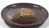 Rare Vintage Gerlingholz Original Gerlinol Osnabruck 3D Building 7 5/8" Diameter Wood Plate