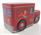 2002 Mars Are "Marvellous" Since 1932 Red Delivery Truck Shaped 7 1/8" Long Tin Metal Container