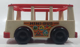 Vintage 1969 Fisher Price 141 Mini Bus 6 1/4" Long Plastic Toy Car Vehicle