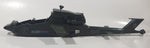 Vintage 1983 Hasbro G.I. Joe Dragonfly Helicopter JF6784026 Canada 19 1/4" Long Army Green Plastic Toy Aircraft Broken Off Rotor Blades