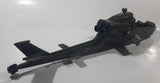 Vintage 1983 Hasbro G.I. Joe Dragonfly Helicopter JF6784026 Canada 19 1/4" Long Army Green Plastic Toy Aircraft Broken Off Rotor Blades