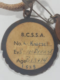 Vintage B.C.S.S.A. Enamel Swimming Medal Award with Royal Life Saving Society Medal Award