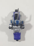 1993 Galoob Micro Machines Biker Mice From Mars Motorcycle Silver Blue Miniature Die Cast Toy Vehicle