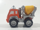 2000 Maisto Hasbro Tonka Lil Chuck & Friends Cement Mixing Truck Orange Grey Yellow Die Cast Toy Car Vehicle