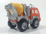 2000 Maisto Hasbro Tonka Lil Chuck & Friends Cement Mixing Truck Orange Grey Yellow Die Cast Toy Car Vehicle