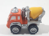 2000 Maisto Hasbro Tonka Lil Chuck & Friends Cement Mixing Truck Orange Grey Yellow Die Cast Toy Car Vehicle
