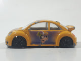 Burago Disney Goofy Volkswagen New Beetle Cup Yellow 1/43 Scale Die Cast Toy Car Vehicle