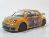 Burago Disney Goofy Volkswagen New Beetle Cup Yellow 1/43 Scale Die Cast Toy Car Vehicle