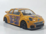 Burago Disney Goofy Volkswagen New Beetle Cup Yellow 1/43 Scale Die Cast Toy Car Vehicle