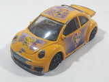 Burago Disney Goofy Volkswagen New Beetle Cup Yellow 1/43 Scale Die Cast Toy Car Vehicle