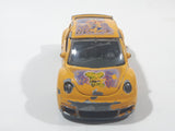 Burago Disney Goofy Volkswagen New Beetle Cup Yellow 1/43 Scale Die Cast Toy Car Vehicle