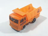 ST Power 8022 Dump Truck Orange Die Cast Toy Car Vehicle