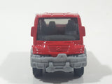 2019 Matchbox MBX Construction 2006 Mercedes-Benz Unimog U300 Red Die Cast Toy Car Vehicle