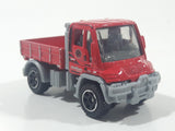 2019 Matchbox MBX Construction 2006 Mercedes-Benz Unimog U300 Red Die Cast Toy Car Vehicle
