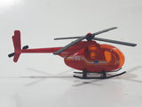 RealToy F.D.N.Y. Helicopter Red Die Cast Toy Aircraft Vehicle