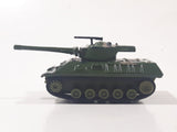 Vintage Yatming No. 1011 M36 Jackson Tank Army Green Die Cast Toy Car Vehicle