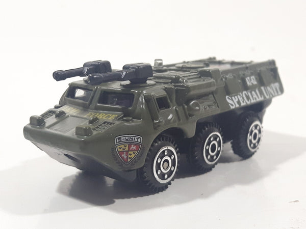 Singafund AT-62 Special Unit Army ABS S-Unit Dark Green Die Cast Toy Car Military Vehicle