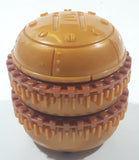 2002 McDonald's Battle Bots Big Mac Double Burger Pull Back 2 5/8" Tall Toy