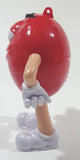 2017 Mars M&M's Red Character 4 1/4" Tall Plastic Toy Figure Dispenser