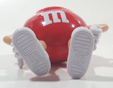 2017 Mars M&M's Red Character 4 1/4" Tall Plastic Toy Figure Dispenser